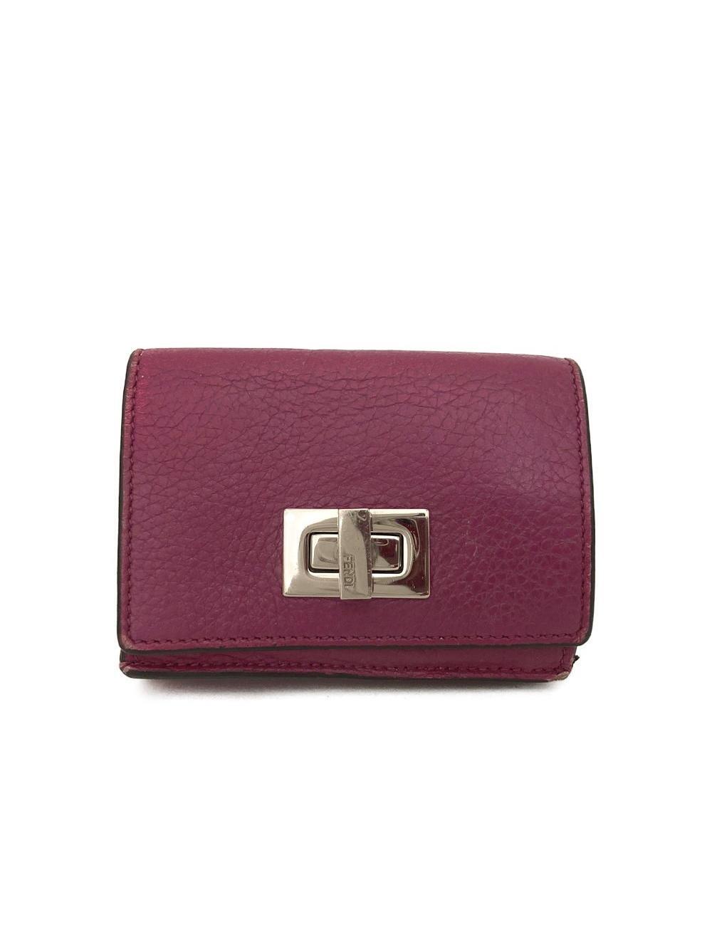 Ega Fendi Peekaboo Leather Trifold #198588F43